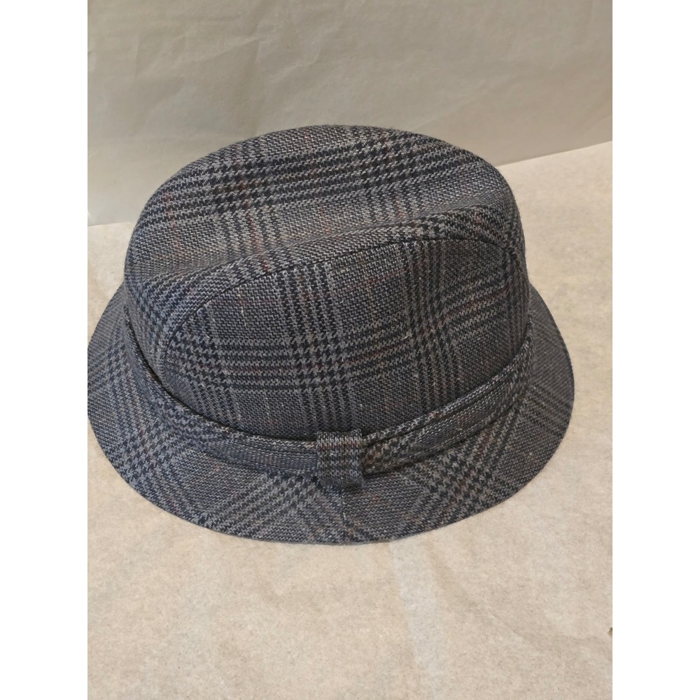 Vintage Country Gentleman Grey Glen Plaid Fedora Hat Medium Peaky 
Blinders